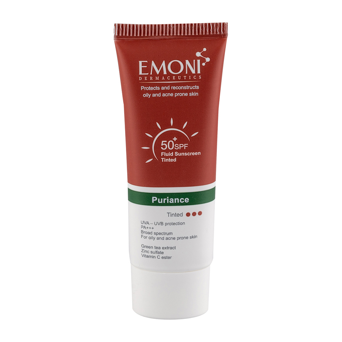 فلوئید ضد آفتاب رنگی با SPF50 مناسب پوست چرب و داراى آکنه حجم 50 میلی لیتر