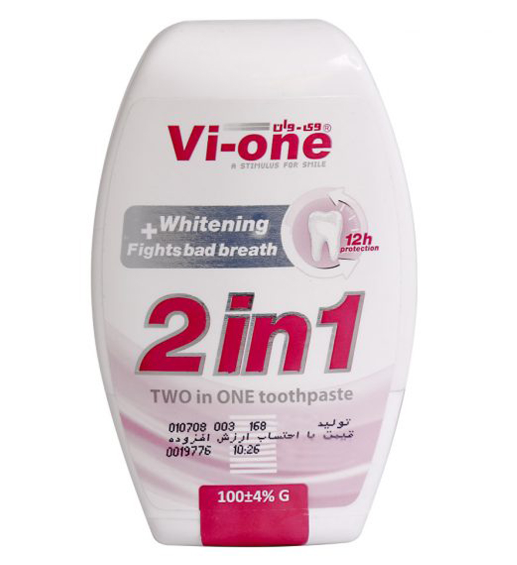 خمیر دندان 2 در 1 سفید کننده و رفع بوی بد 100گرم